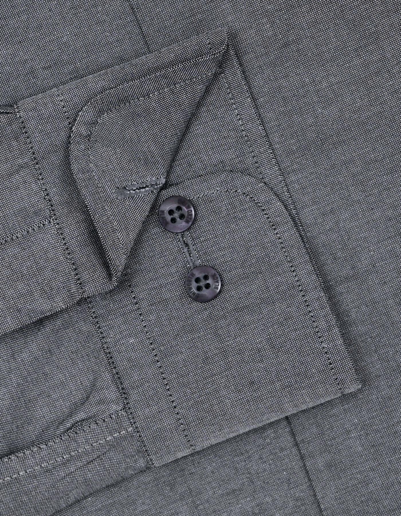 Plain Charcoal Tailored Smart Fit Shirt FS2381-2SF-15.5