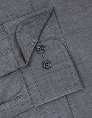 Plain Charcoal Tailored Smart Fit Shirt FS2381-2SF-15.5