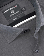 Plain Charcoal Tailored Smart Fit Shirt FS2381-2SF-15