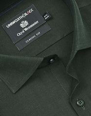 Plain D Green Classic Fit Shirt FS2383-1RF-15