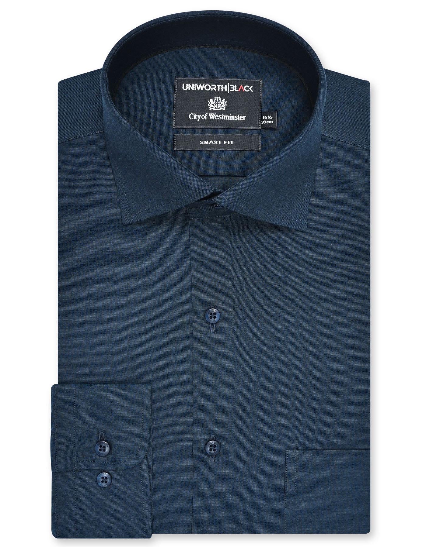 Plain Teal Classic Fit Shirt FS2384-1RF-14.5