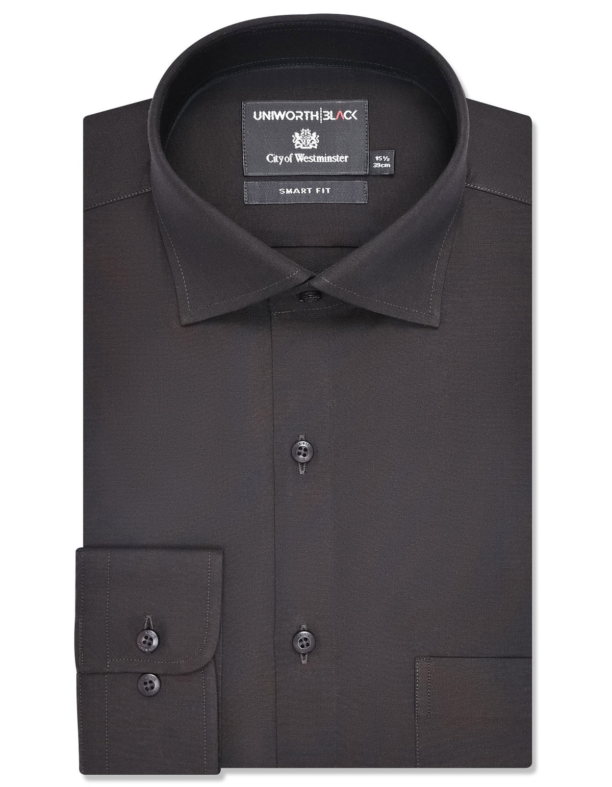 Plain Chocolate Tailored Smart Fit Shirt FS2385-3SF-14.5
