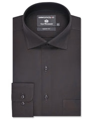 Plain Chocolate Tailored Smart Fit Shirt FS2385-3SF-14.5