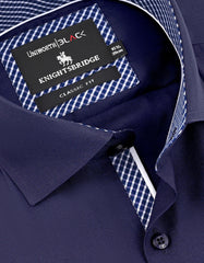 Plain Navy Classic Fit Shirt FS2388-3RF-15