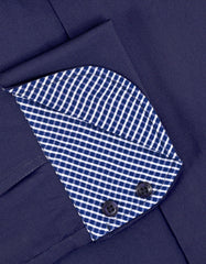 Plain Navy Tailored Smart Fit Shirt FS2388-3SF-15.5