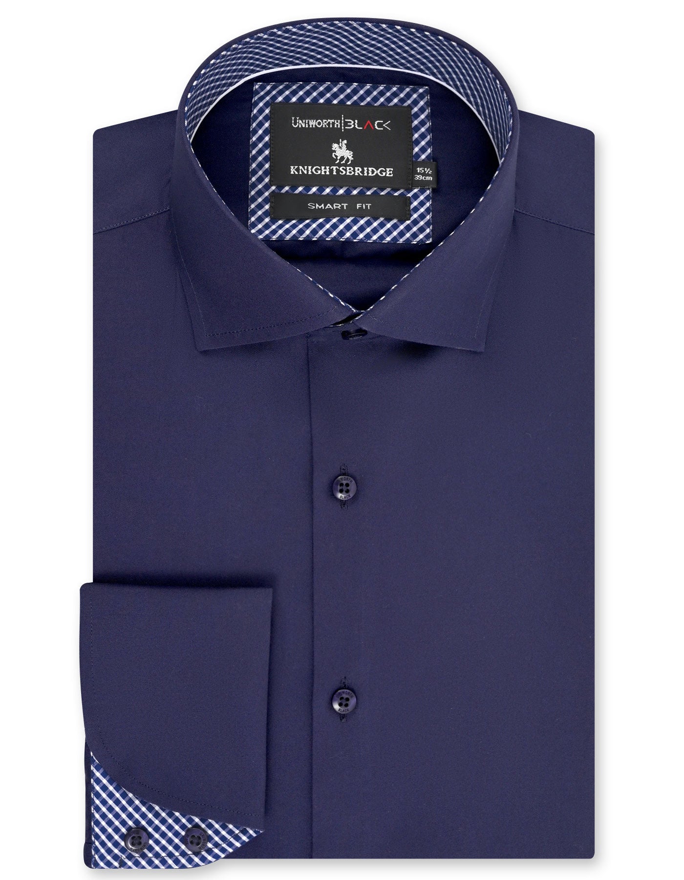 Plain Navy Tailored Smart Fit Shirt FS2388-3SF-14.5