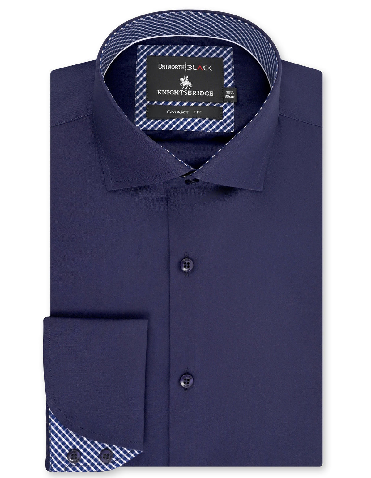 Plain Navy Tailored Smart Fit Shirt FS2388-3SF-14.5