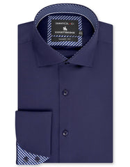 Plain Navy Tailored Smart Fit Shirt FS2388-3SF-14.5