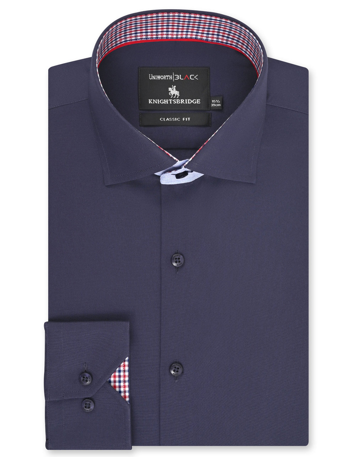 Plain Navy Classic Fit Shirt FS2388-4RF-14.5