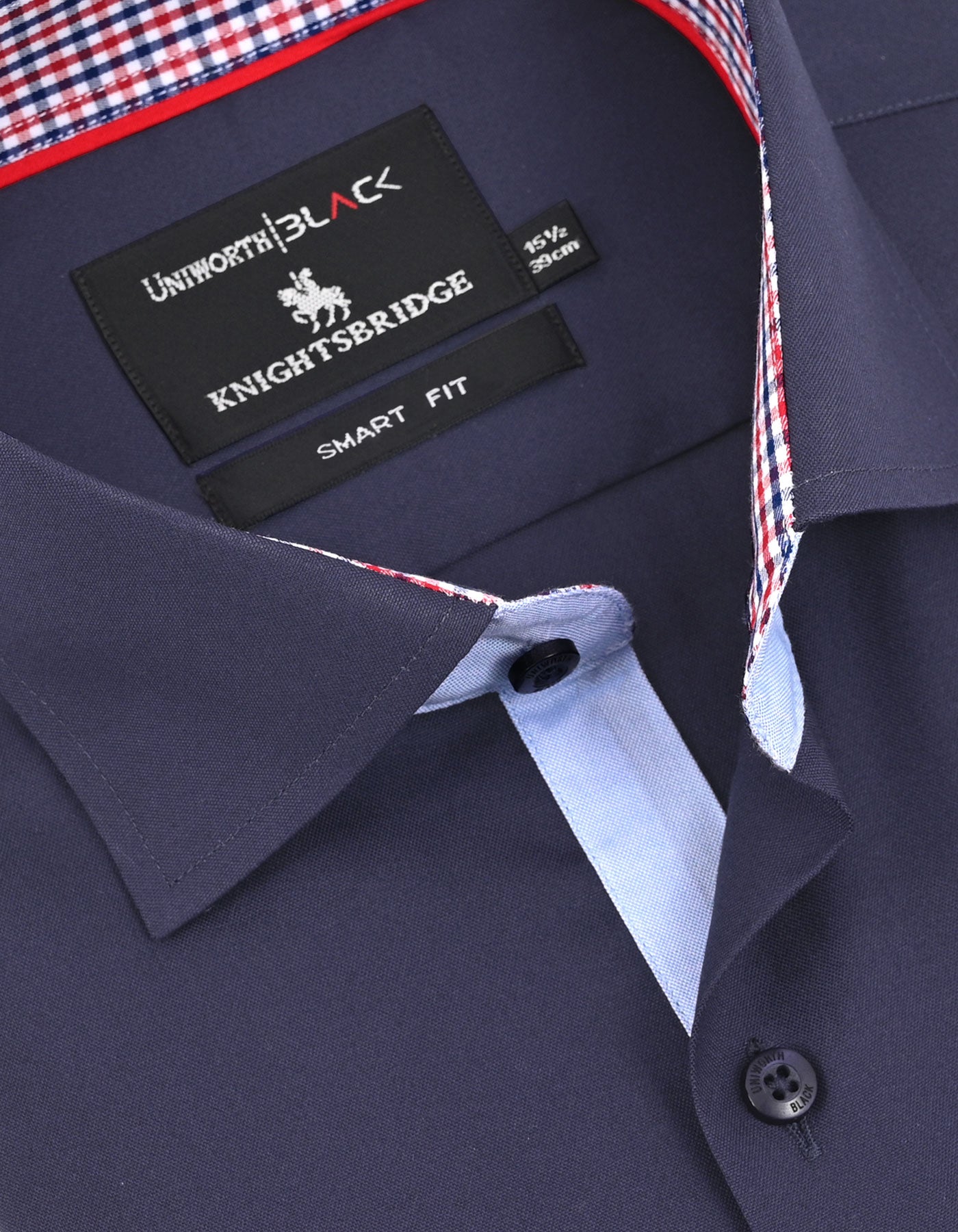 Plain Navy Tailored Smart Fit Shirt FS2388-4SF-15