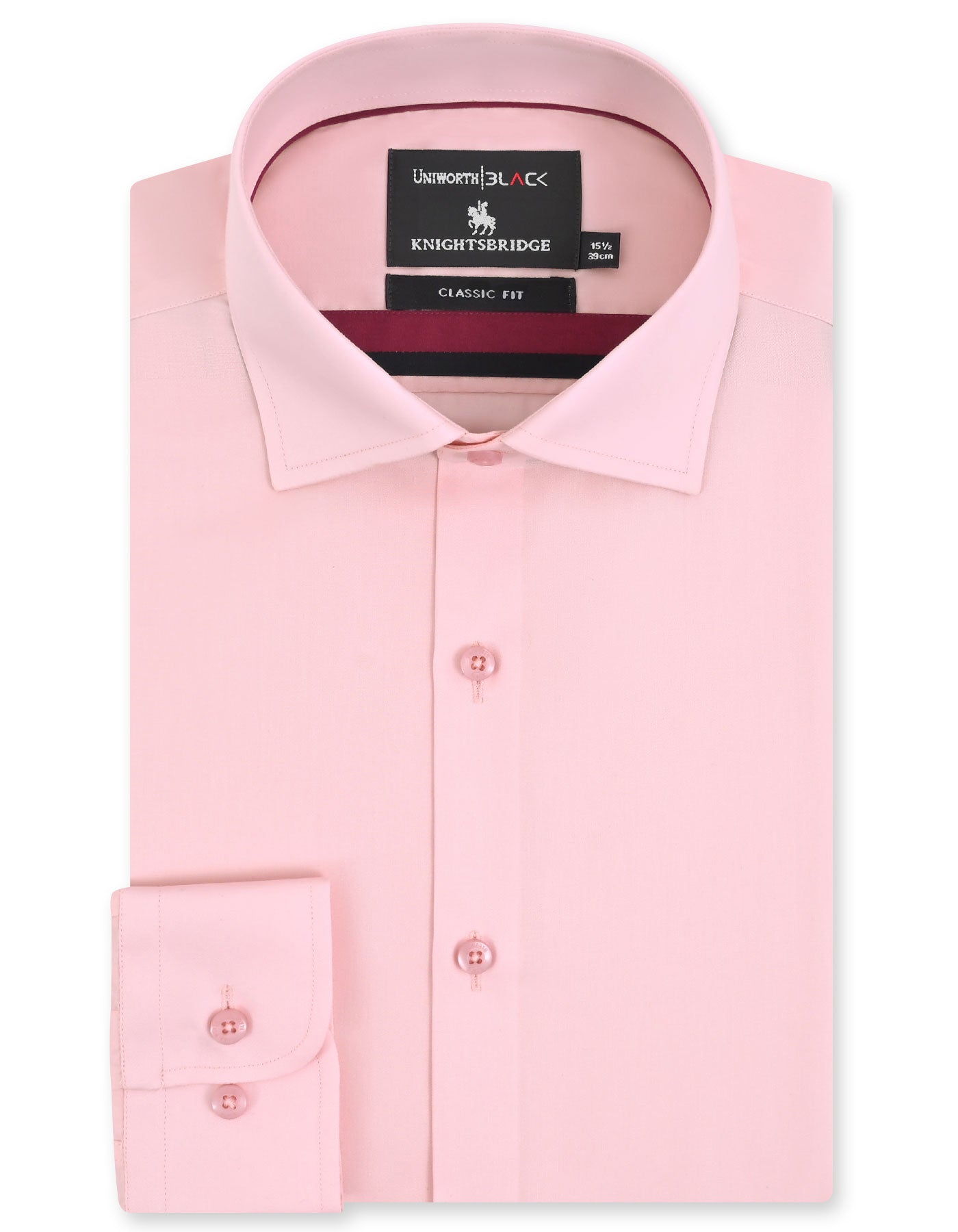 Plain Pink Classic Fit Shirt FS2393-2RF-14.5