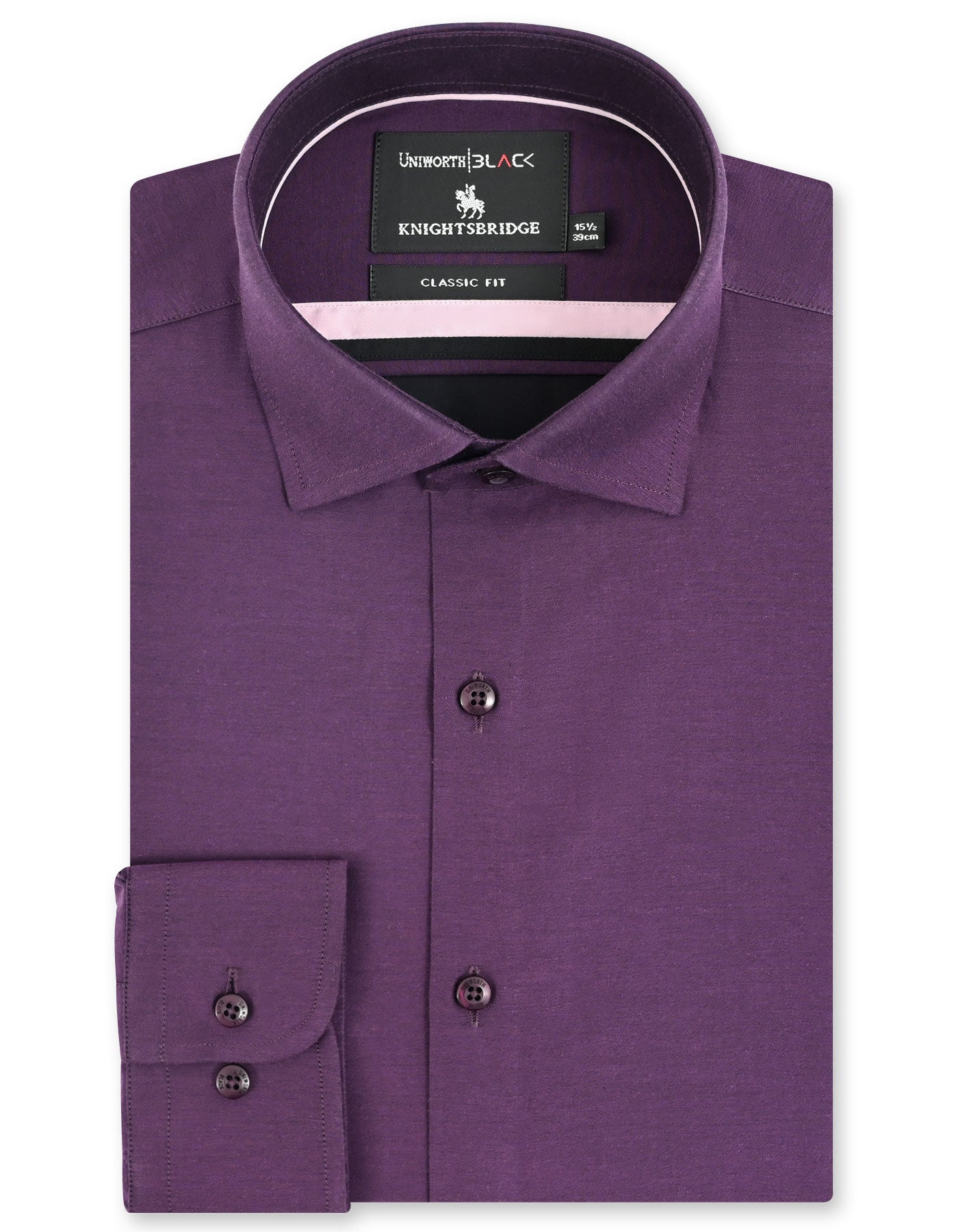 Plain Purple Classic Fit Shirt FS2394-2RF-14.5