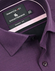 Plain Purple Tailored Smart Fit Shirt FS2394-2SF-15