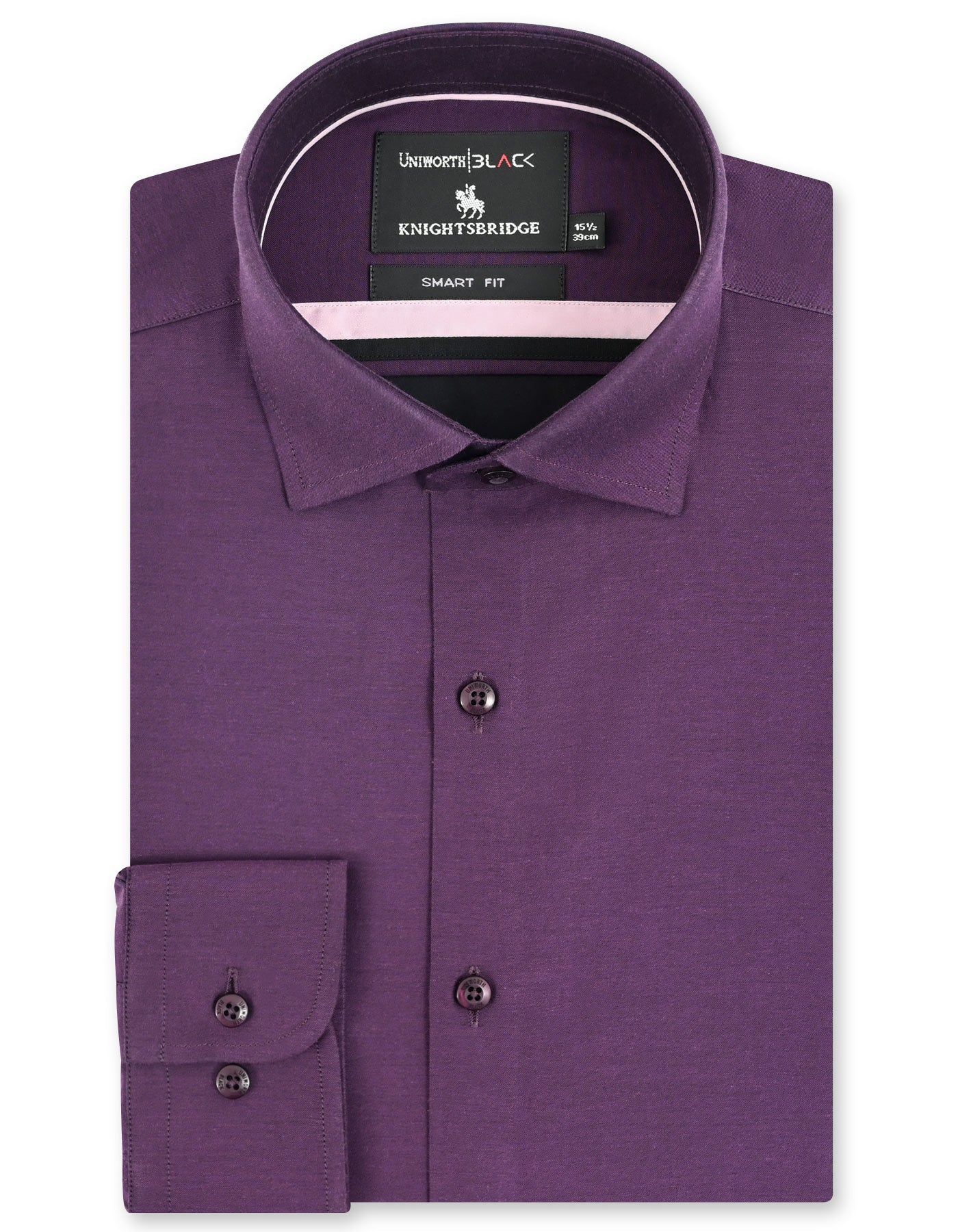 Plain Purple Tailored Smart Fit Shirt FS2394-2SF-14.5