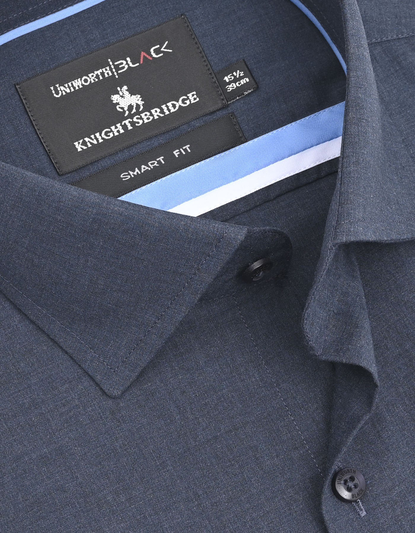 Plain Navy Tailored Smart Fit Shirt FS2397-1SF-15