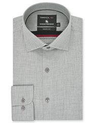 Plain Grey Tailored Smart Fit Shirt FS2398-2SF-14.5