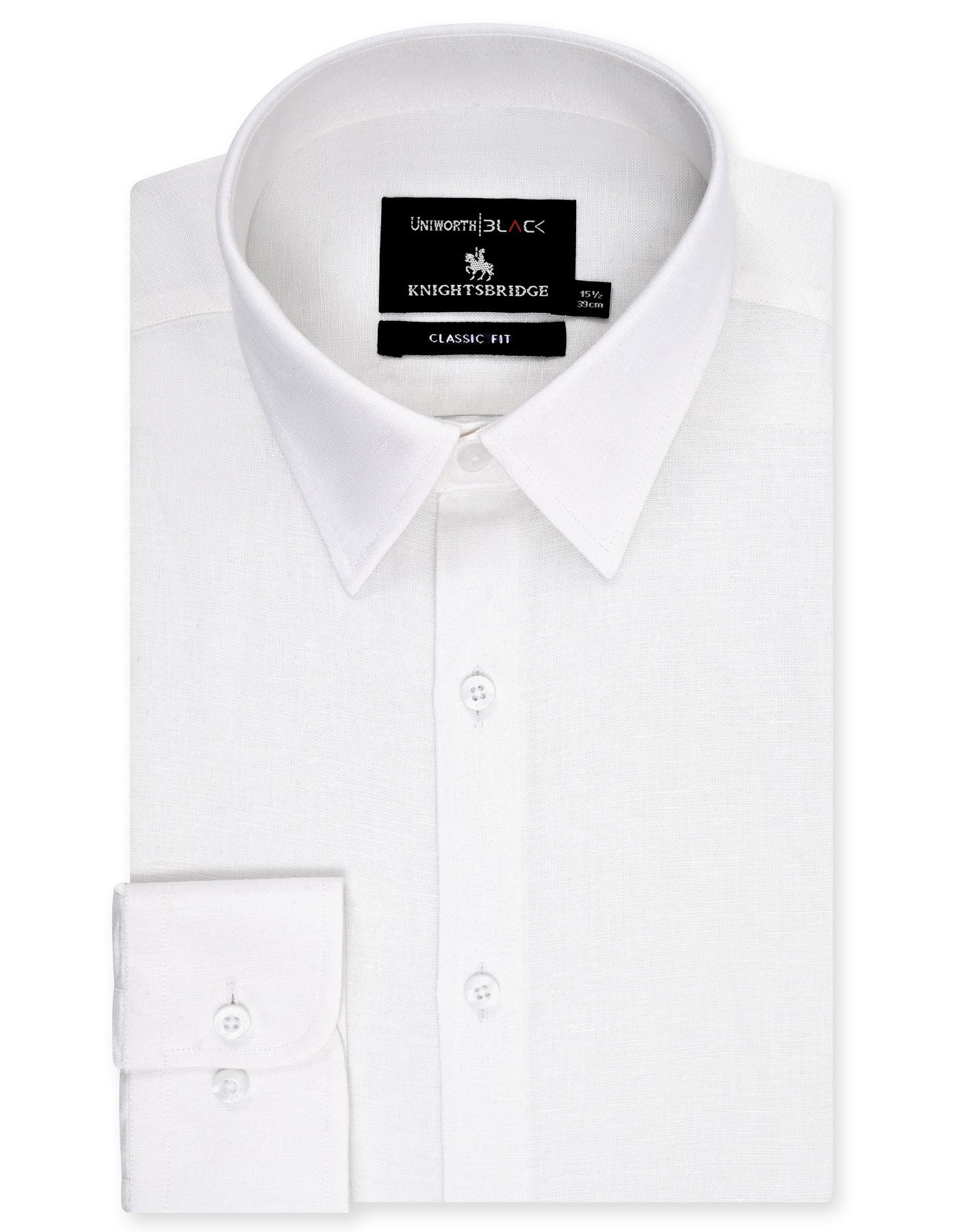 Plain White Classic Fit Shirt FS2404-2RF-16