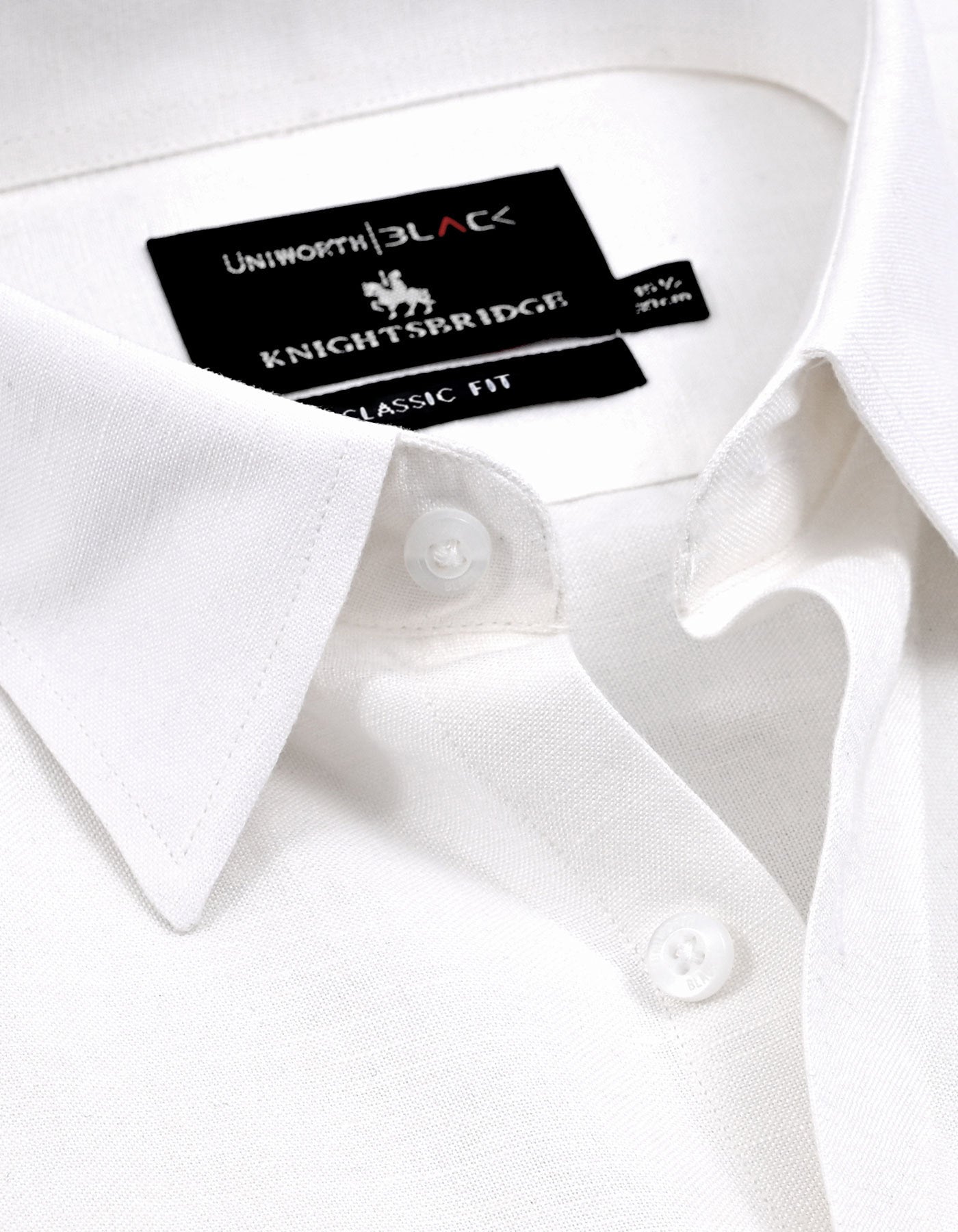 Plain White Classic Fit Shirt FS2404-2RF-15