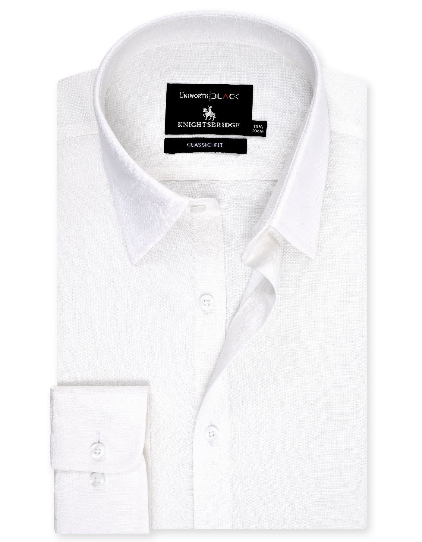 Plain White Classic Fit Shirt FS2404-2RF-14.5
