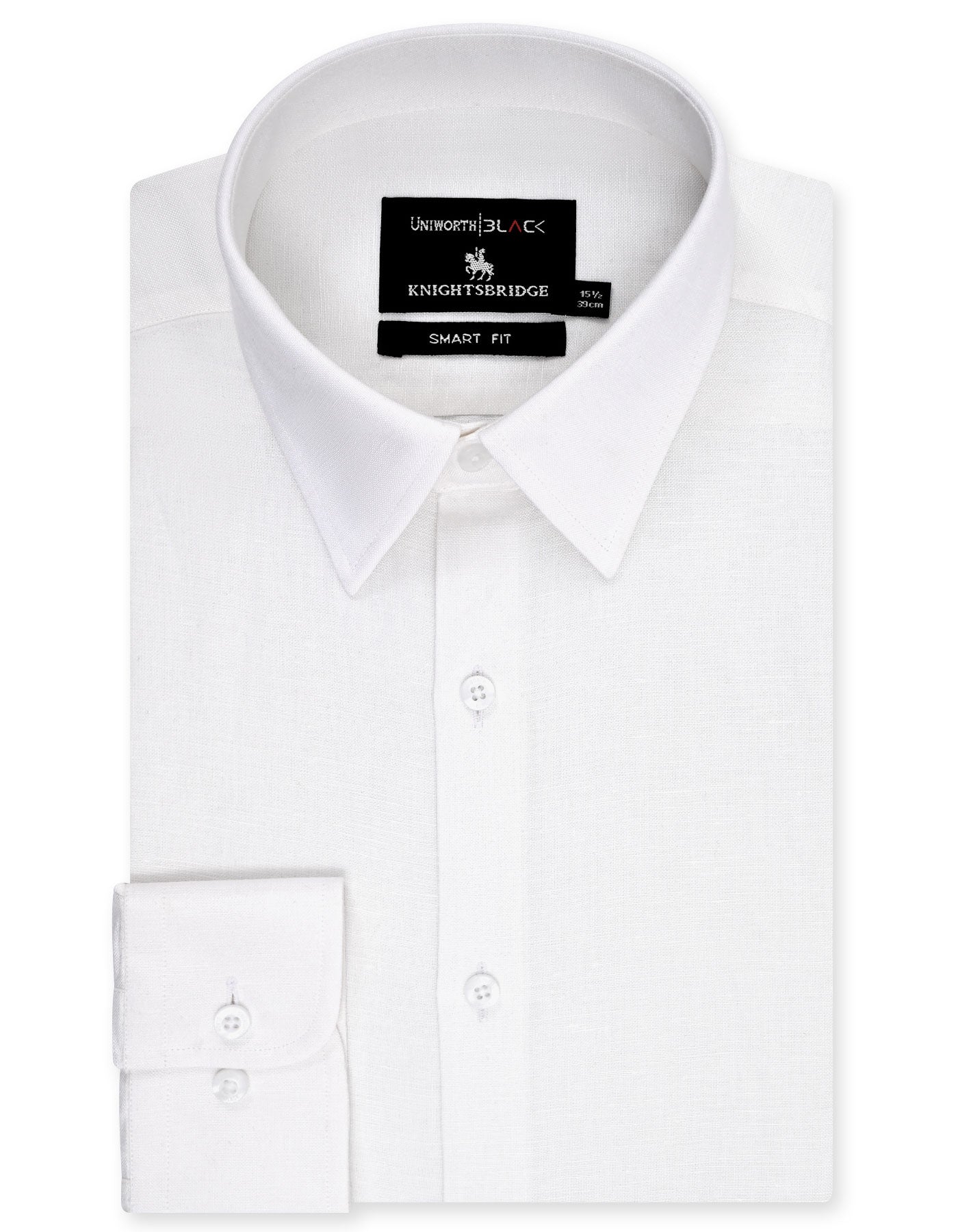 Plain White Tailored Smart Fit Shirt FS2404-2SF-16