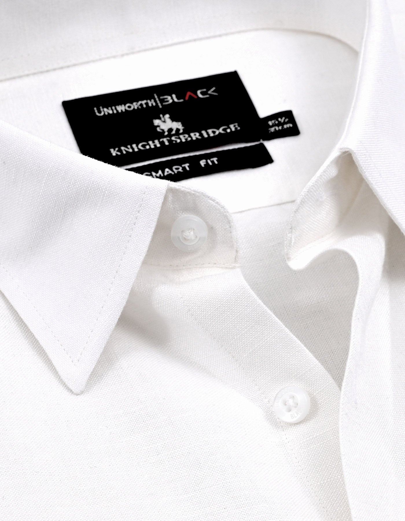 Plain White Tailored Smart Fit Shirt FS2404-2SF-15