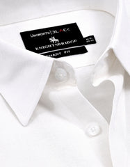 Plain White Tailored Smart Fit Shirt FS2404-2SF-15