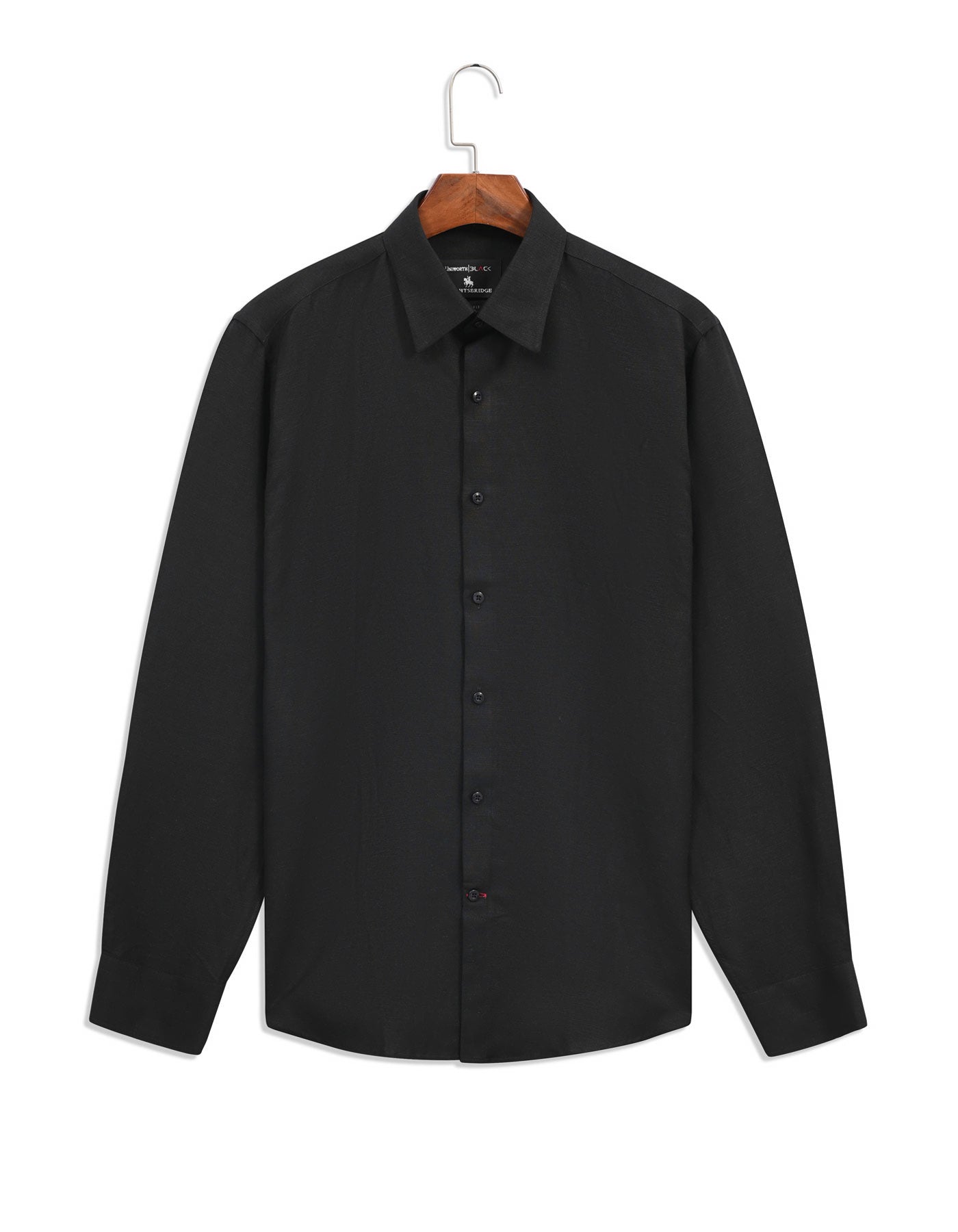 Plain Black Classic Fit Shirt FS2405-3RF-15.5