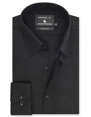 Plain Black Classic Fit Shirt FS2405-3RF-14.5