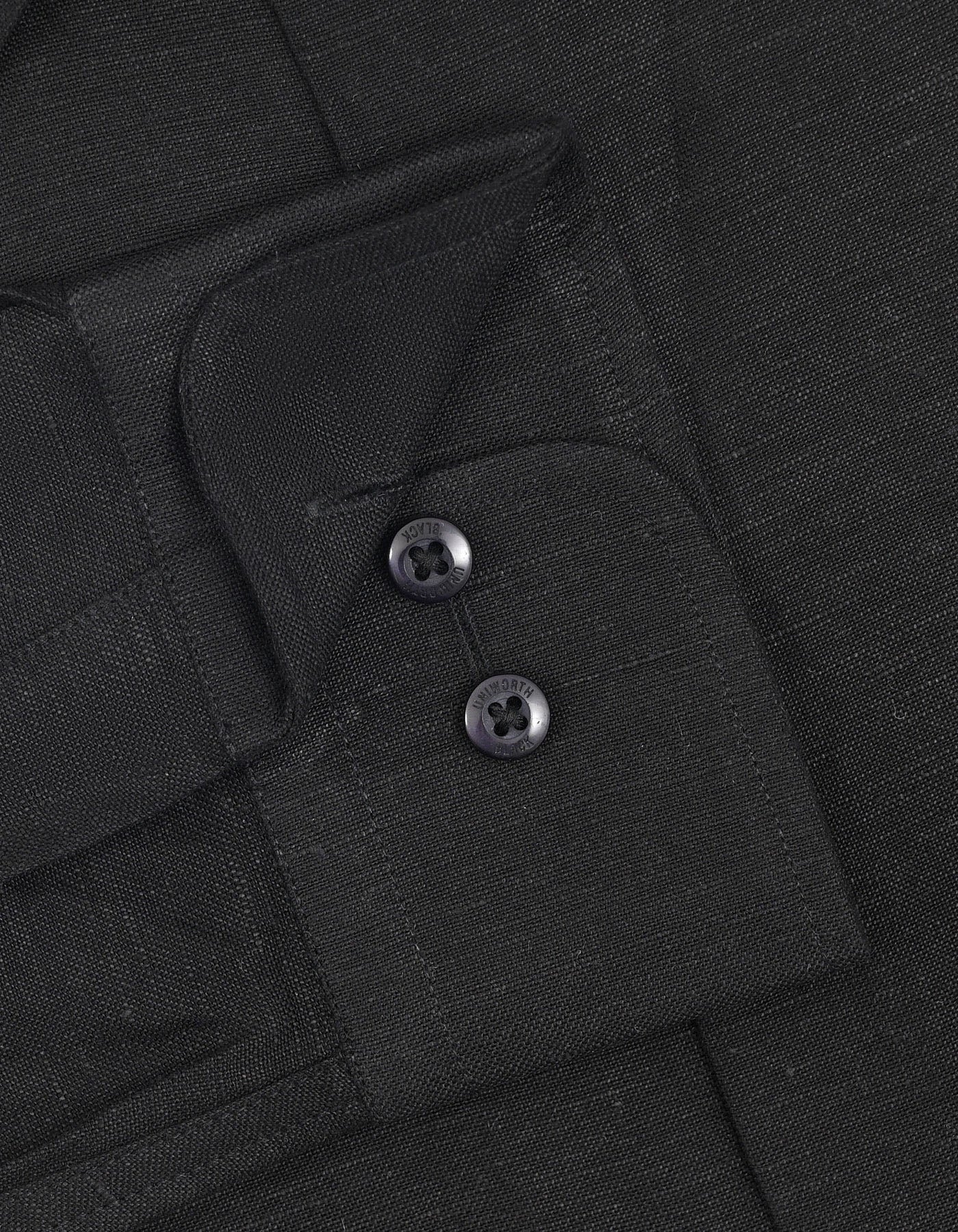 Plain Black Tailored Smart Fit Shirt FS2405-3SF-16.5