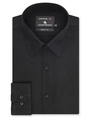 Plain Black Tailored Smart Fit Shirt FS2405-3SF-16