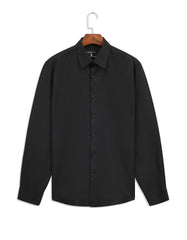 Plain Black Tailored Smart Fit Shirt FS2405-3SF-15.5