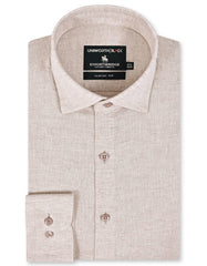 Fawn Plain Classic Fit Linen Shirt