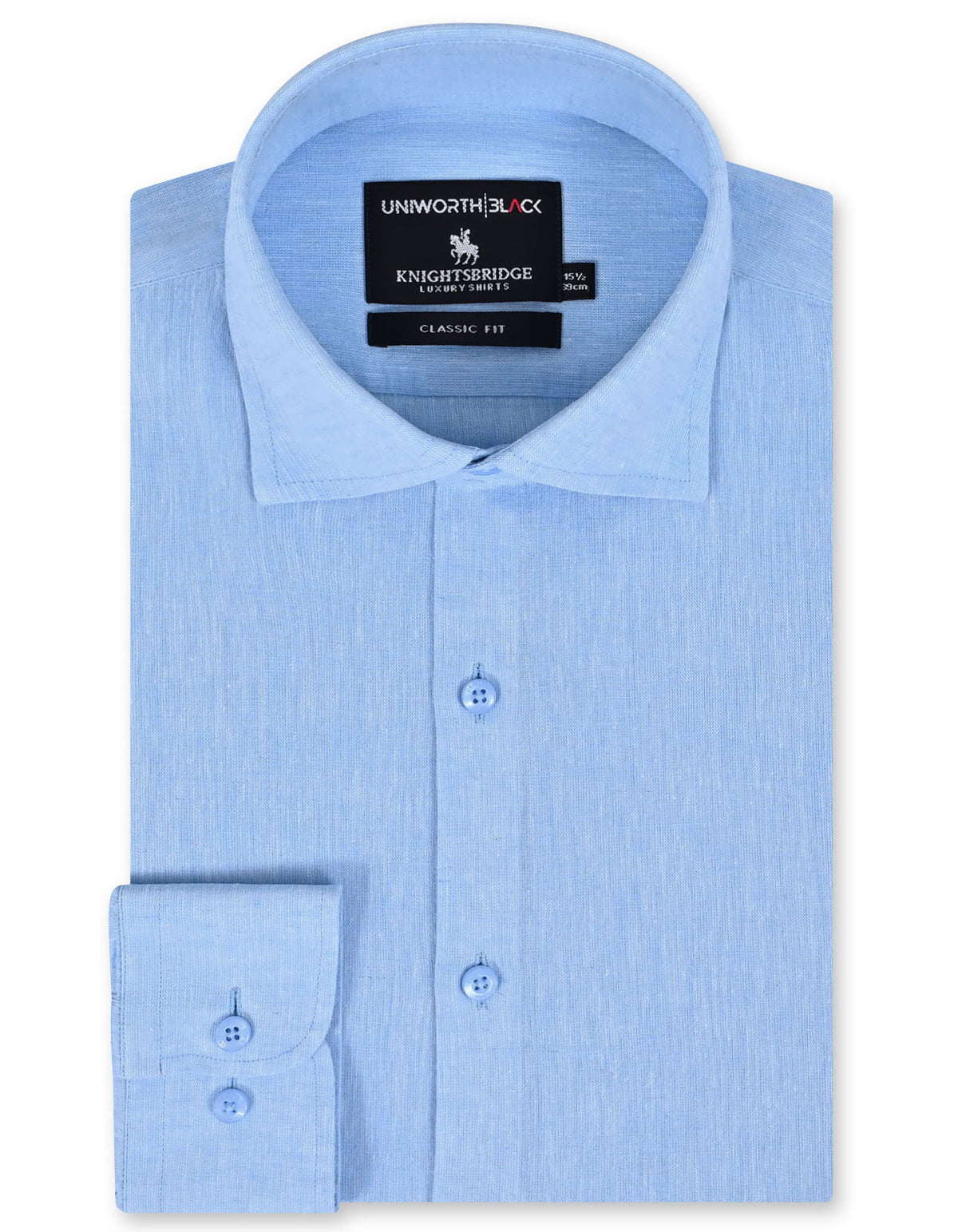 Sky Plain Classic Fit Linen Shirt
