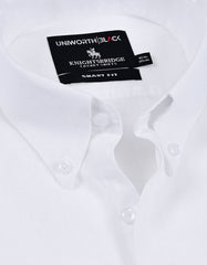 White Plain Tailored Smart Fit Linen Shirt