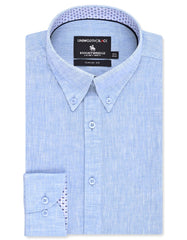 Sky Plain Classic Fit Linen Shirt