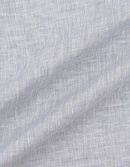 L Grey Plain Classic Fit Linen Shirt