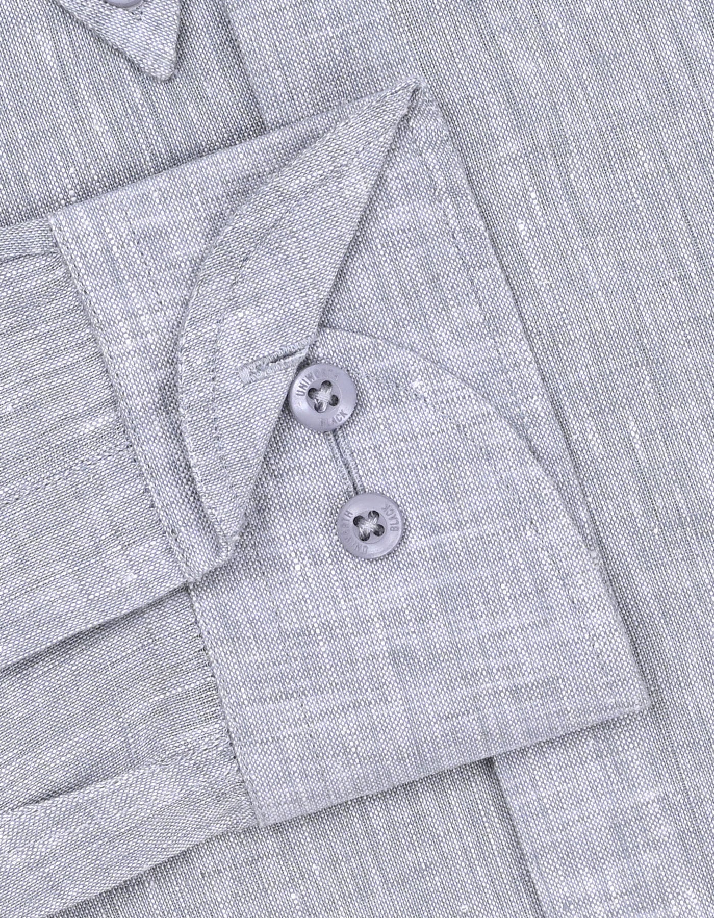 Plain L Grey Classic Fit Shirt FS2416-3RF-15.5