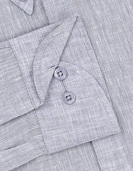 Plain L Grey Tailored Smart Fit Shirt FS2416-3SF-15.5