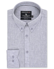 Plain L Grey Tailored Smart Fit Shirt FS2416-3SF-14.5