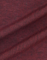 Maroon Plain Classic Fit Linen Shirt