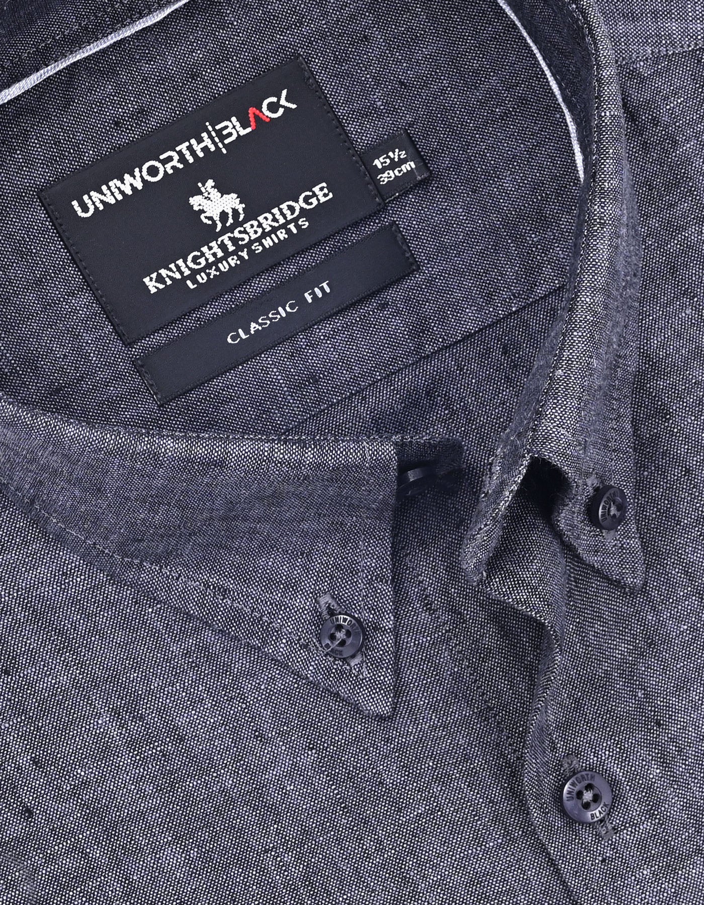 Plain D Grey Classic Fit Shirt FS2425-3RF-15