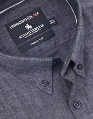 Plain D Grey Tailored Smart Fit Shirt FS2425-3SF-15