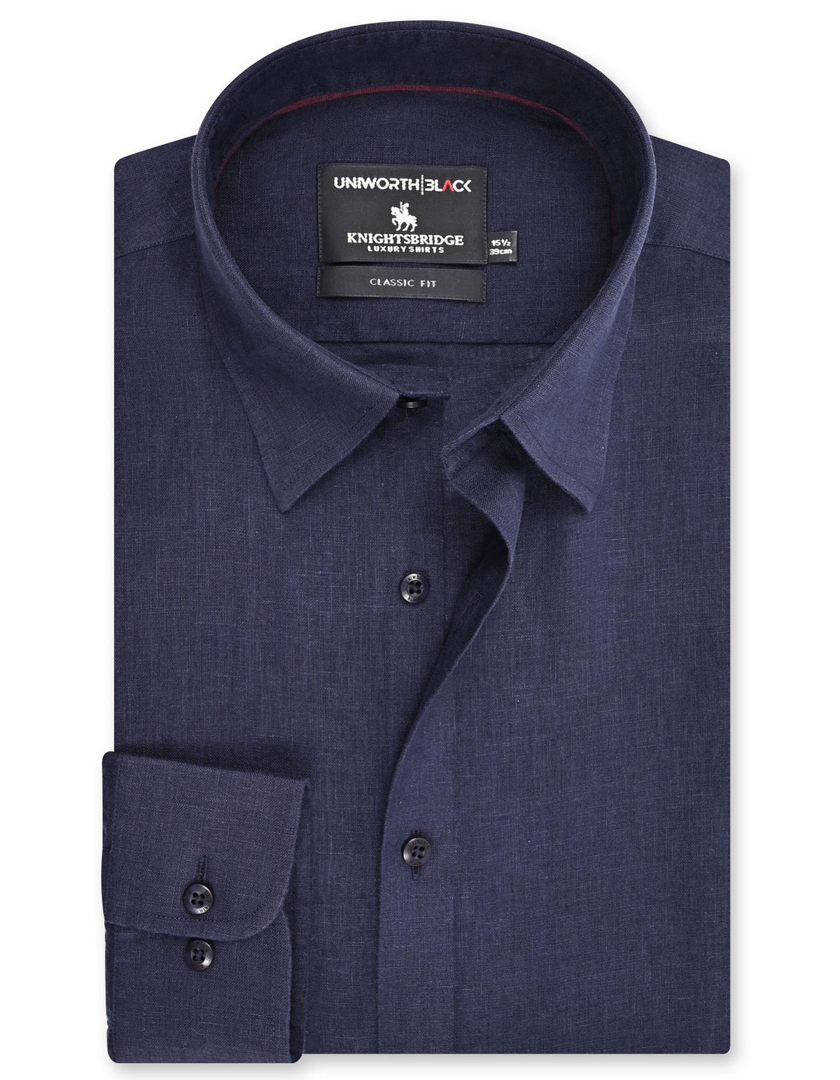 Plain Navy Classic Fit Shirt FS2426-1RF-14.5