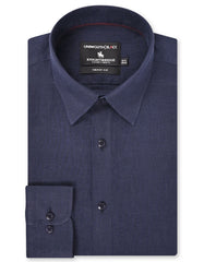 Plain Navy Tailored Smart Fit Shirt FS2426-1SF-15.5