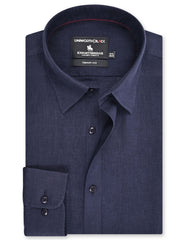 Plain Navy Tailored Smart Fit Shirt FS2426-1SF-14.5