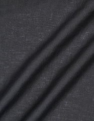 Black Plain Tailored Smart Fit Linen Shirt