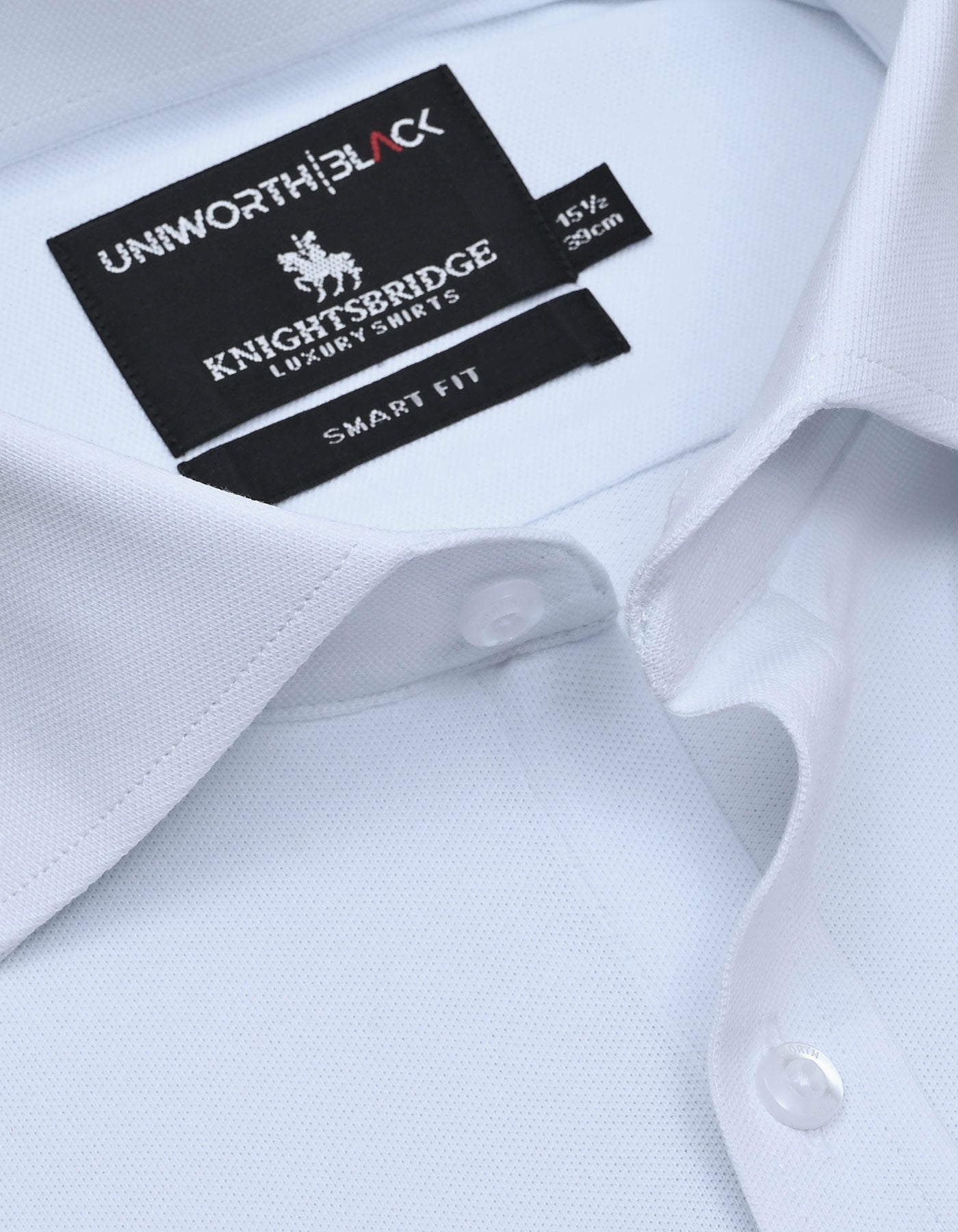 Plain White Tailored Smart Fit Shirt FS25SF-15