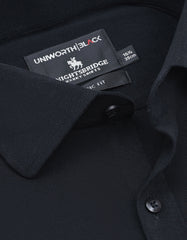 Plain Black Classic Fit Shirt FS26RF-15