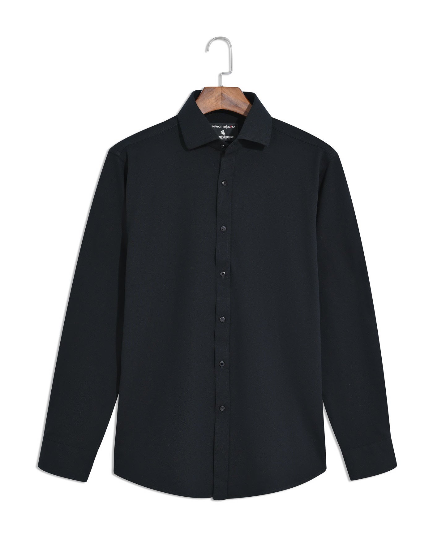 Plain Black Tailored Smart Fit Shirt FS26SF-15.5