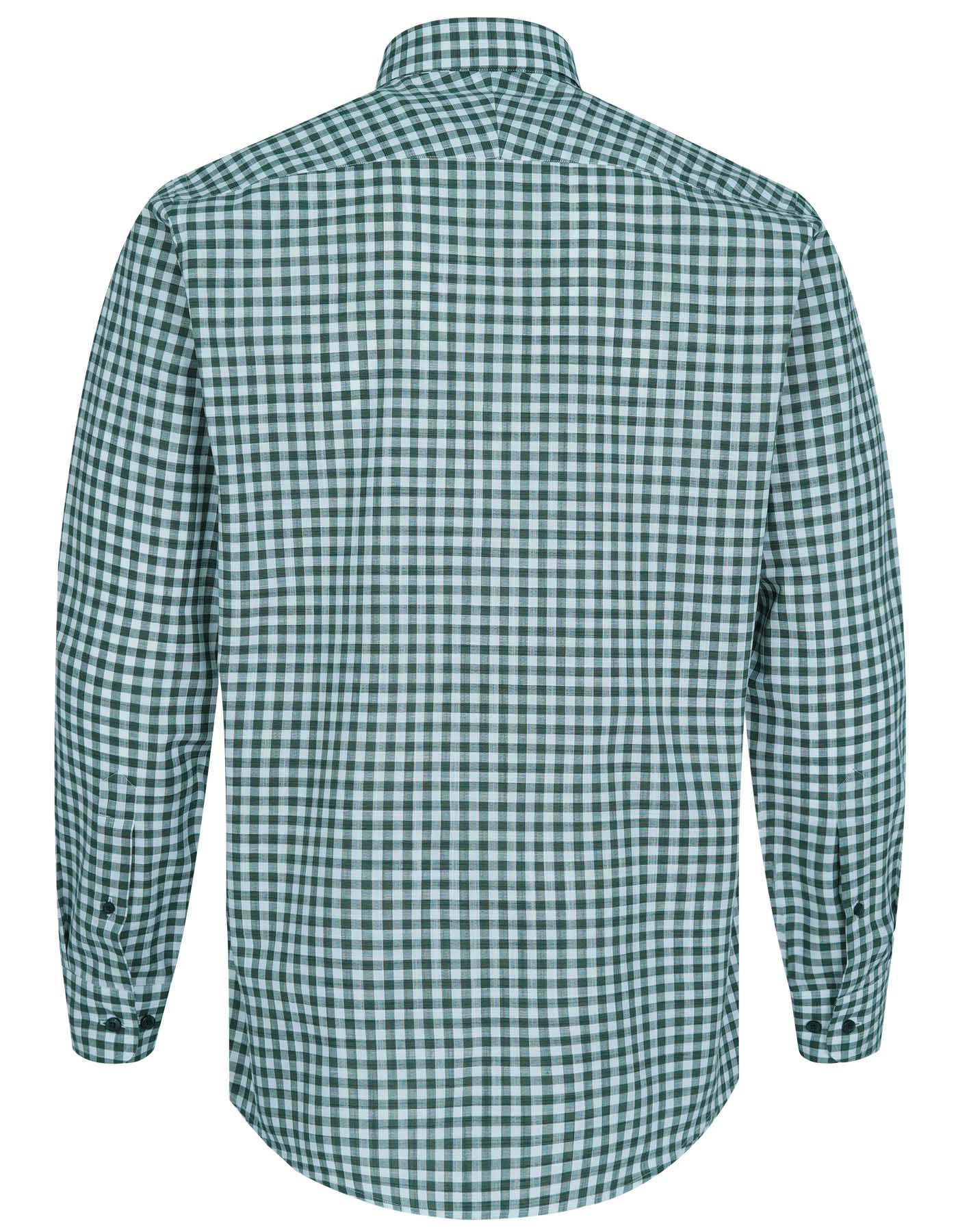 Check White/Green Classic Fit Shirt FS2709-1RF-16